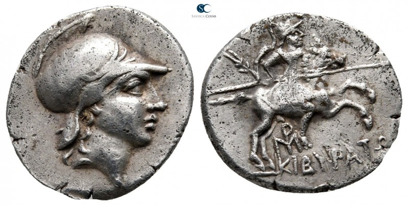 Phrygia. Kibyra circa 166-84 BC. 
Drachm AR

17 mm., 2,70 g.

Male head rig...