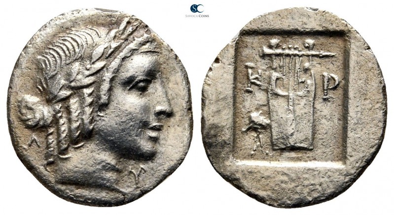 Lycia. Kragos. Lycian League circa 35-27 BC. 
Hemidrachm AR

15 mm., 1,39 g....