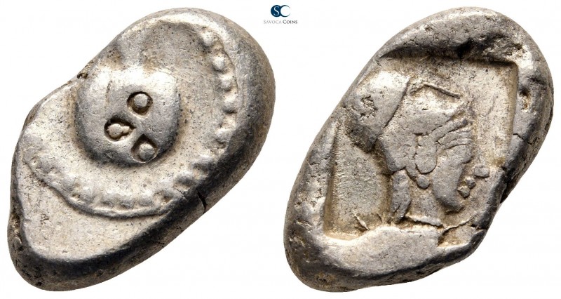 Pamphylia. Side circa 460-430 BC. 
Stater AR

24 mm., 10,87 g.

Pomegranate...