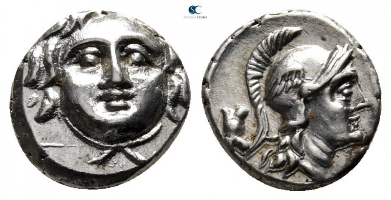 Pisidia. Selge circa 350-300 BC. 
Obol AR

9 mm., 1,03 g.

Facing gorgoneio...