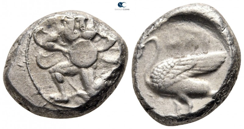 Cilicia. Mallos circa 440-390 BC. 
Stater AR

22 mm., 11,01 g.

Bearded mal...