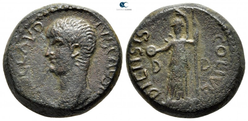Macedon. Dium. Nero AD 54-68. 
Bronze Æ

22 mm., 11,47 g.

[NERO] CLAVD-IVS...