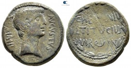 Macedon. Uncertain (Pella or Dium?). Augustus 27 BC-AD 14. C. Herennius and L. Titucius, duoviri quinquennalis. Bronze Æ