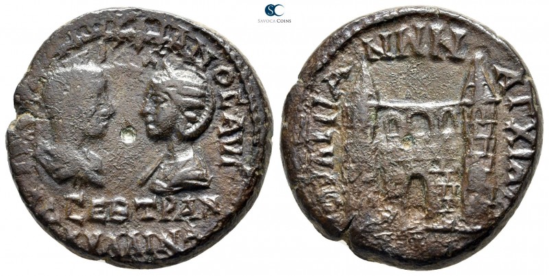 Thrace. Anchialos. Gordian III with Tranquillina AD 238-244. 
Bronze Æ

25 mm...