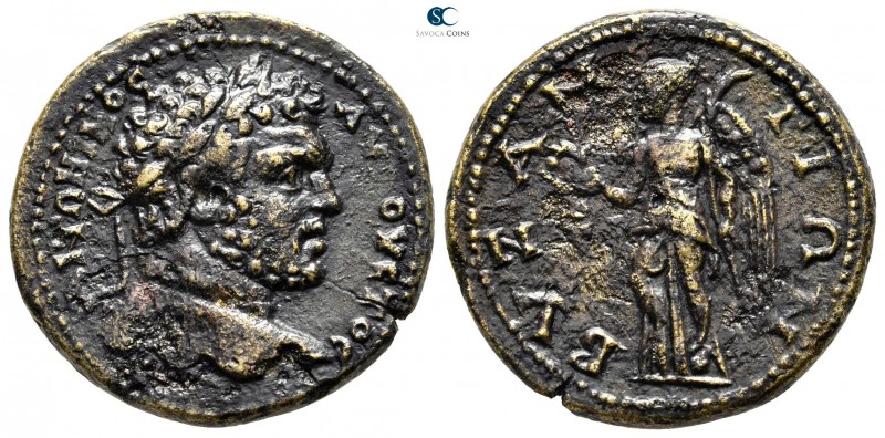 Thrace. Byzantion. Caracalla AD 198-217. 
Bronze Æ

25 mm., 8,08 g.

[A]NTΩ...