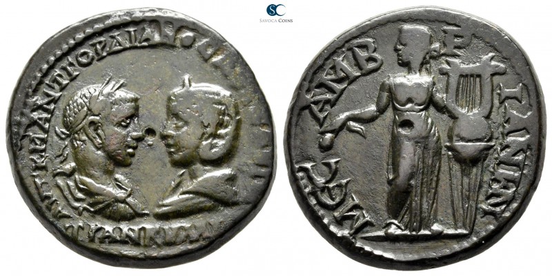 Thrace. Mesembria. Gordian III with Tranquillina AD 238-244. 
Bronze Æ

25 mm...