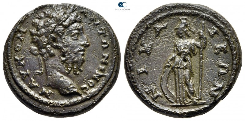 Bithynia. Nikaia. Commodus AD 177-192. 
Bronze Æ

21 mm., 7,42 g.

Μ ΑΥ ΚOΜ...