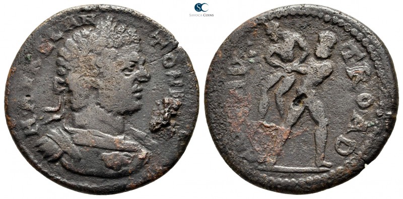 Troas. Alexandreia. Caracalla AD 198-217. 
Bronze Æ

25 mm., 6,30 g.

M AVR...