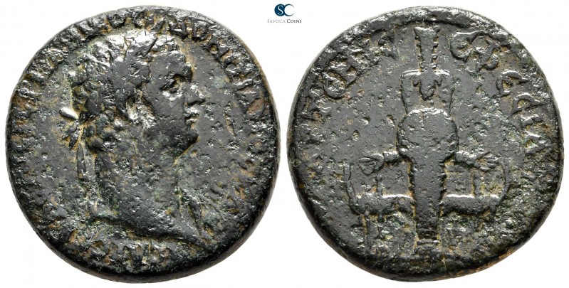 Ionia. Ephesos. Domitian AD 81-96. 
Bronze Æ

30 mm., 19,07 g.

ΔΟΜΙΤΙΑΝΟϹ ...