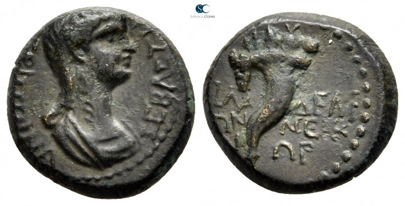 Lydia. Philadelphia (as Neocaesarea). Agrippina II AD 50-59. Ti. Neikanor, magis...