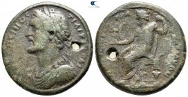 Lydia. Tralleis. Antoninus Pius AD 138-161. ΠΟΠΛΙΟΣ ΓΡΑΜΜΑΤΕΥΣ (Poplios, grammateus). Bronze Æ