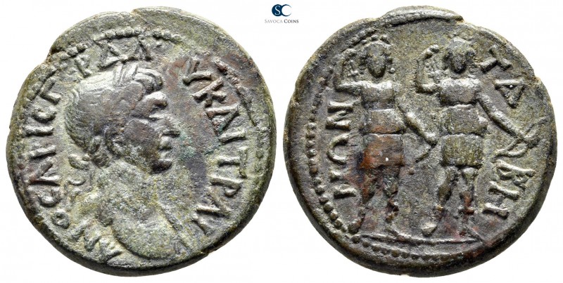 Caria. Tabai. Trajan AD 98-117. 
Bronze Æ

25 mm., 9,28 g.

[Α]Υ ΚΑΙ ΤΡΑΙ-Α...