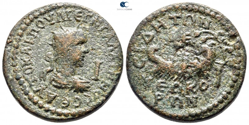Pamphylia. Side. Gallienus AD 253-268. 
10 Assaria Æ

28 mm., 18,98 g.

AVT...