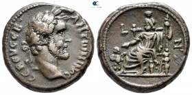 Egypt. Alexandria. Antoninus Pius AD 138-161. Dated year 7=AD 143/4. Billon-Tetradrachm