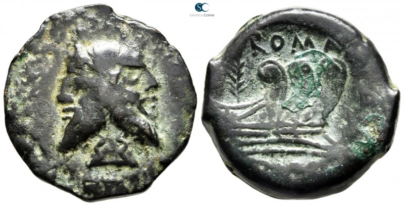 C. Vibius C.f. Pansa 90 BC. Rome
As Æ

28 mm., 14,27 g.

Laureate head of J...