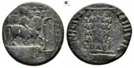 Augustus 27 BC-AD 14. L. Vinicius, moneyer. Struck 16 BC. Rome. Denarius AR