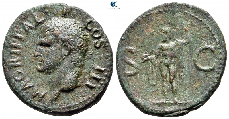 Agrippa 12 BC. Struck under Caligula. Rome
As Æ

30 mm., 10,70 g.

M AGRIPP...