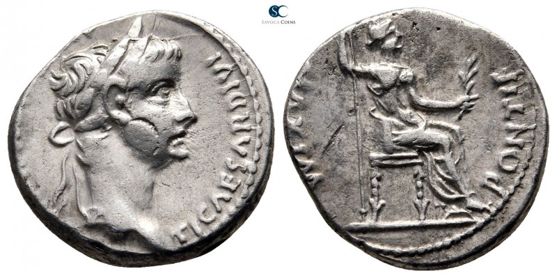 Tiberius AD 14-37. "Tribute Penny" type. Lugdunum (Lyon)
Denarius AR

17 mm.,...