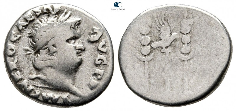 Nero AD 54-68. Rome
Denarius AR

18 mm., 3,24 g.

IMP NERO CAESAR AVG P P, ...