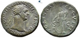 Domitian AD 81-96. Struck AD 92-94. Rome. Dupondius Æ