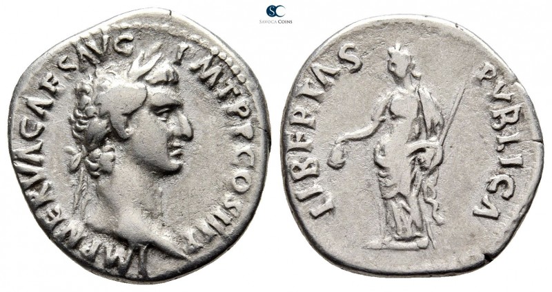 Nerva AD 96-98. Rome
Denarius AR

18 mm., 3,00 g.

IMP NERVA CAES AVG P M T...