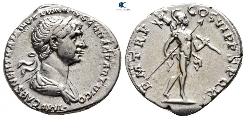 Trajan AD 98-117. Rome
Denarius AR

18 mm., 3,23 g.

IMP CAES NER TRAIAN OP...