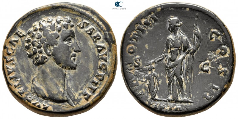 Marcus Aurelius as Caesar AD 139-161. Rome
Sestertius Æ

33 mm., 24,10 g.

...