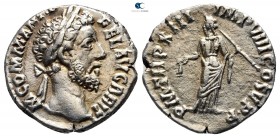Commodus AD 177-192. Struck AD 188. Rome. Denarius AR