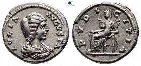 Julia Domna, wife of Septimius Severus AD 193-217. Struck AD 196-202. Laodicea ad Mare. Denarius AR