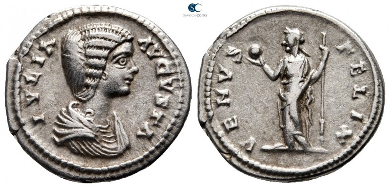 Julia Domna, wife of Septimius Severus AD 193-217. Laodicea ad Mare
Denarius AR...