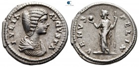 Julia Domna, wife of Septimius Severus AD 193-217. Laodicea ad Mare. Denarius AR
