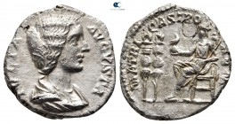 Julia Domna, wife of Septimius Severus AD 193-217. Struck under Septimius Severus, circa AD 198-200. Rome. Denarius AR