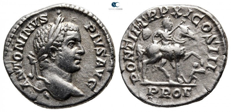 Caracalla AD 198-217. Struck AD 208. Rome
Denarius AR

18 mm., 3,01 g.

ANT...