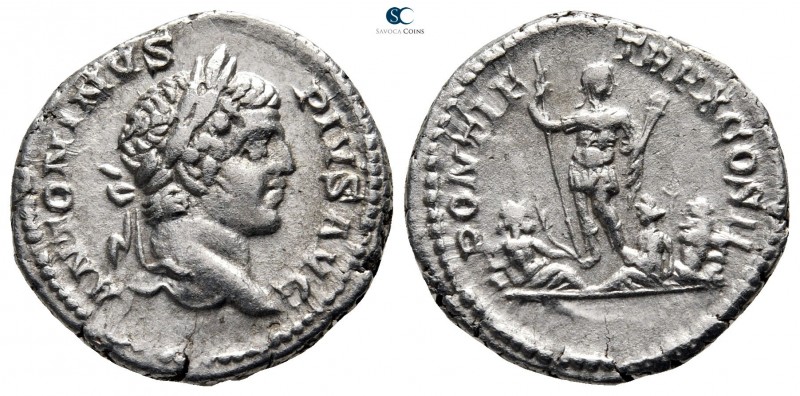Caracalla AD 198-217. Struck AD 207. Rome
Denarius AR

18 mm., 3,65 g.

ANT...
