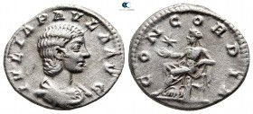 Julia Paula AD 219-220. Rome. Denarius AR