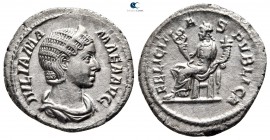 Julia Mamaea AD 222-235. Struck AD 230. Rome. Denarius AR