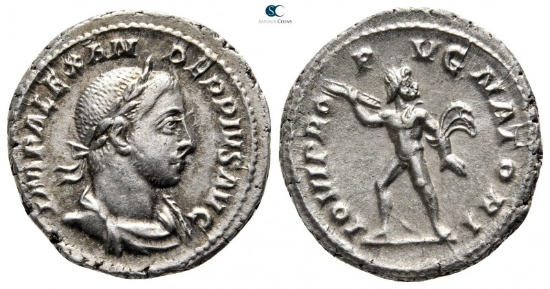 Severus Alexander AD 222-235. Rome
Denarius AR

20 mm., 3,41 g.

IMP ALEXAN...