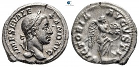 Severus Alexander AD 222-235. Struck AD 230. Rome. Denarius AR
