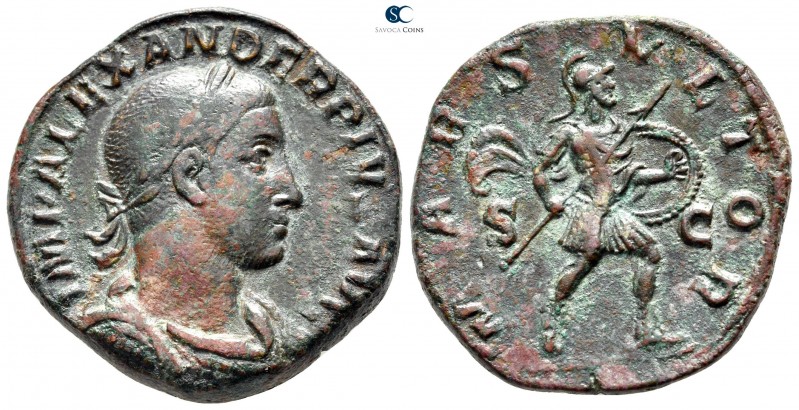 Severus Alexander AD 222-235. Rome
Sestertius Æ

30 mm., 20,34 g.

IMP ALEX...