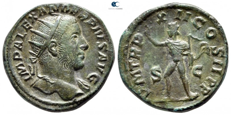 Severus Alexander AD 222-235. Rome
Dupondius Æ

24 mm., 9,92 g.

IMP ALEXAN...