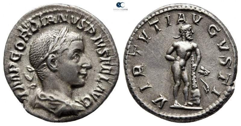 Gordian III AD 238-244. Struck AD 240/43. Rome
Denarius AR

18 mm., 3,22 g.
...