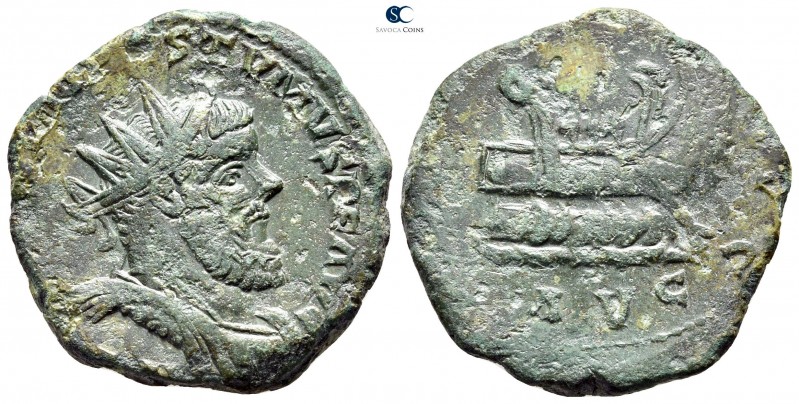 Postumus, Usurper in Gaul AD 260-269. Lugdunum (Lyon)
Double Sestertius Æ

27...