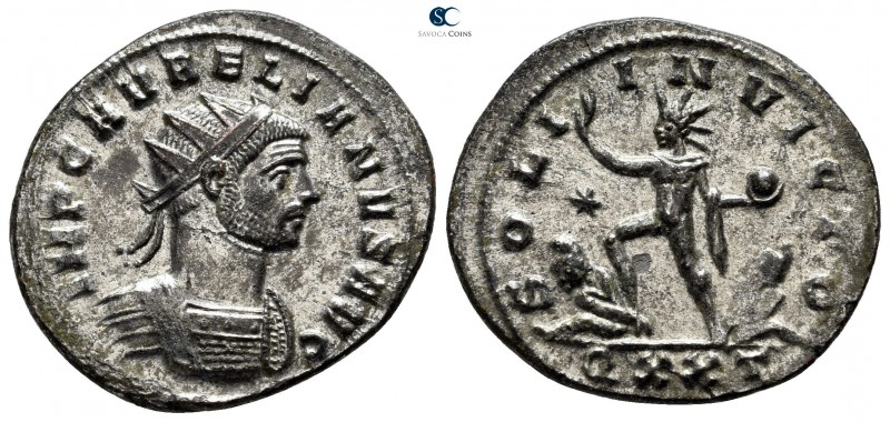 Aurelian AD 270-275. Ticinum
Antoninianus Æ silvered

23 mm., 3,55 g.

IMP ...