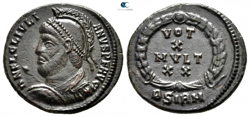Julian II AD 360-363. Struck AD 361-363. Sirmium. 1st officina
Follis Æ

20 m...