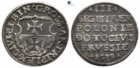 Poland. Elblag. Sigismund I AD 1506-1548. 3 Grosze AR 1539