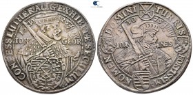 Germany. Dresden. Johann Georg AD 1616-1656. Issue on the centenary of the Augsbuerg Confession. Taler AR 1630