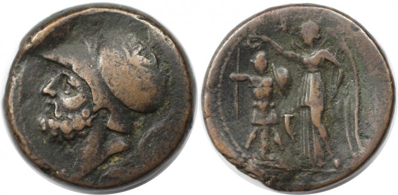 AE Doppelstück (Didrachme) 214 - 211 v. Chr 
Griechische Münzen, BRUTTIUM. BRET...