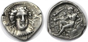 Didrachme 425 - 350 v. Chr 
Griechische Münzen, BRUTTIUM. KROTON. 425 - 350 v. Chr. Didrachme (7.68g). Vs.: Kopf der Hera Lacinia in Dreiviertelansic...