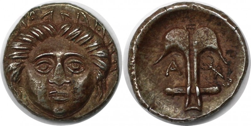 Diobol 4. Jahrhundert v. Chr 
Griechische Münzen, THRACIA. APOLLONIA PONTICA. D...