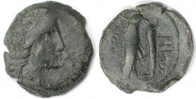 Bronze 260 - 250 v. Chr 
Griechische Münzen, BOSPORUS. Olbia. Bronze (3.27 g. 19 mm) 260 - 250 v. Chr, Sehr schön